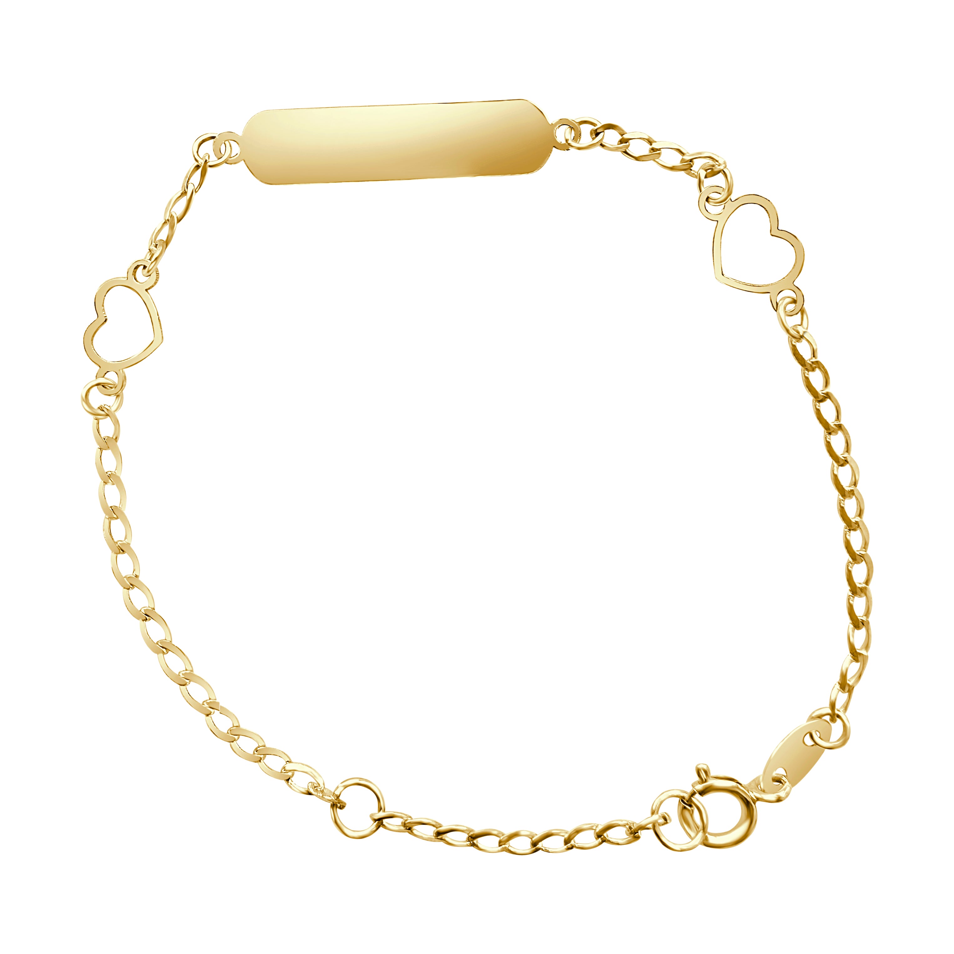 Pulsera para bebé de oro de primera ley Cora