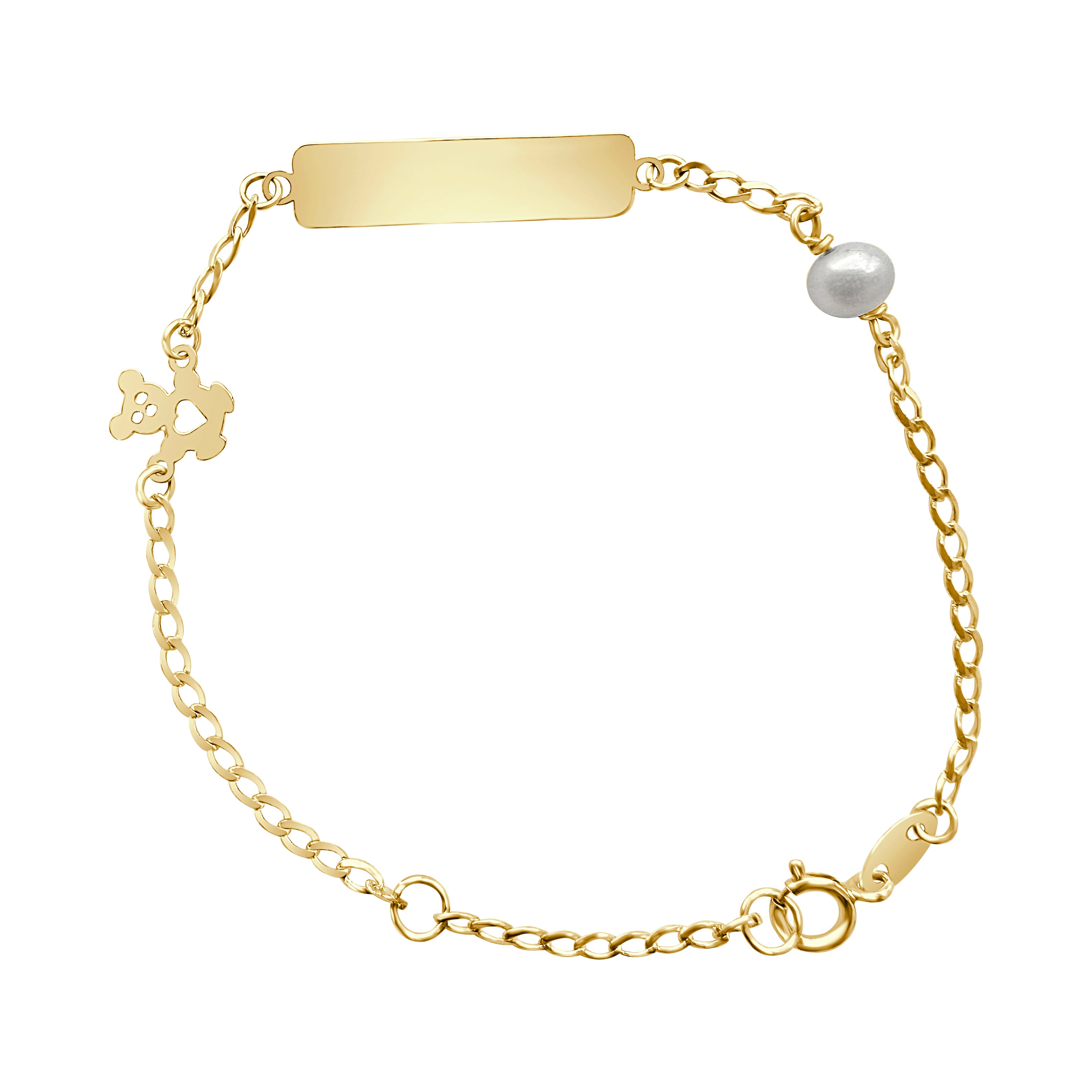 Pulsera para bebé de oro de primera ley Nubia