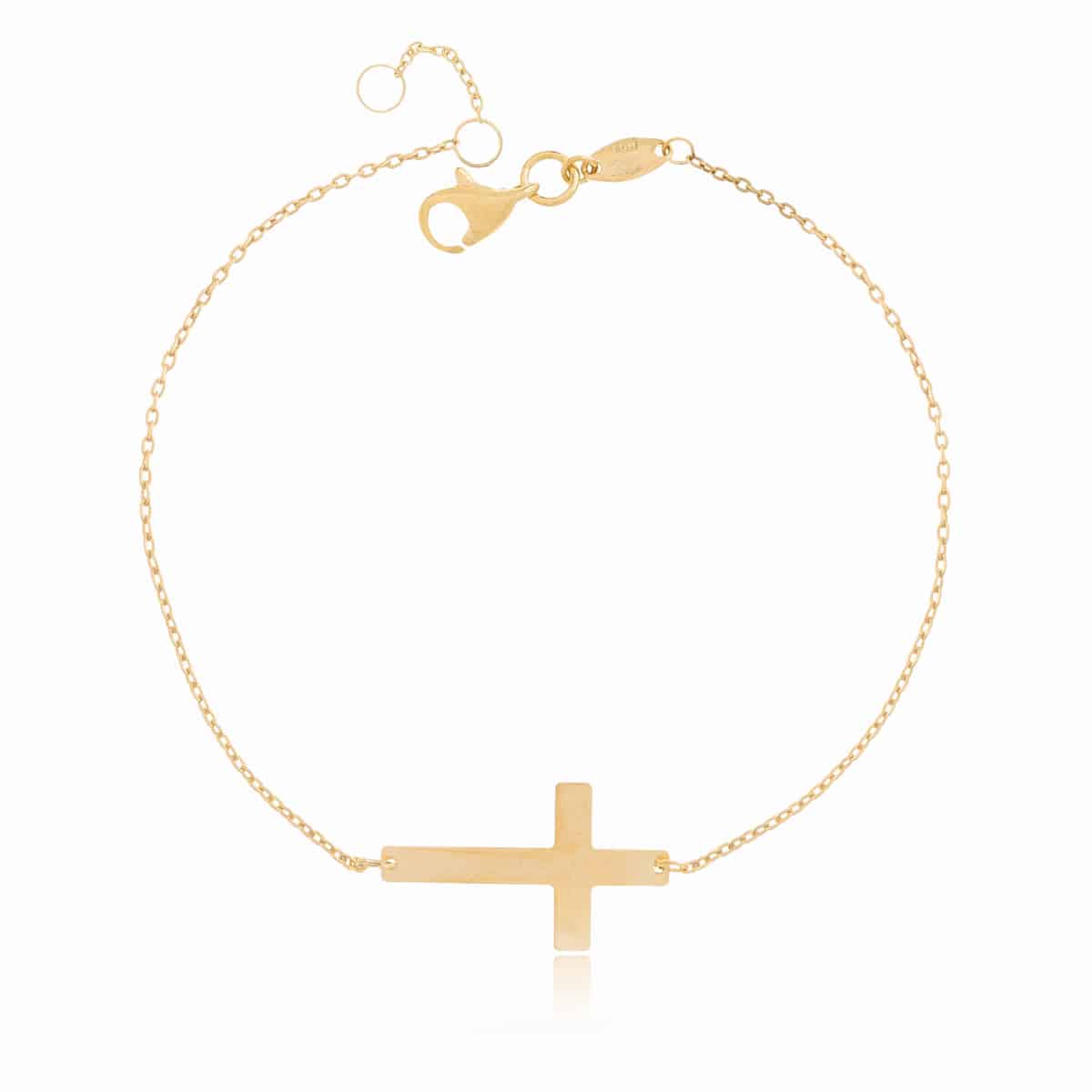 Pulsera de Plata Cruz