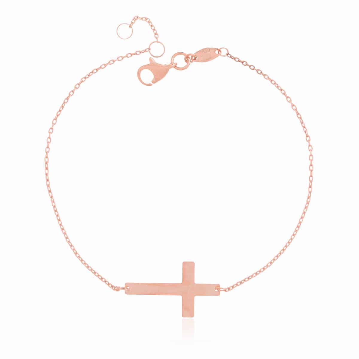 Pulsera de Plata Cruz