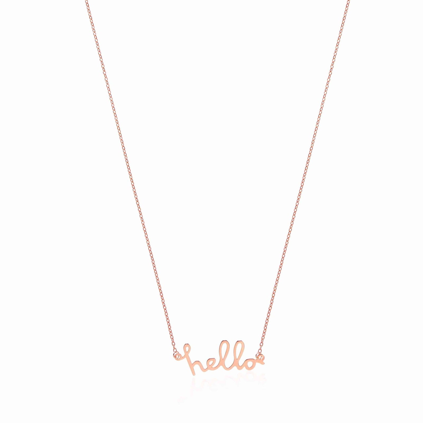 Collar de Plata Hello