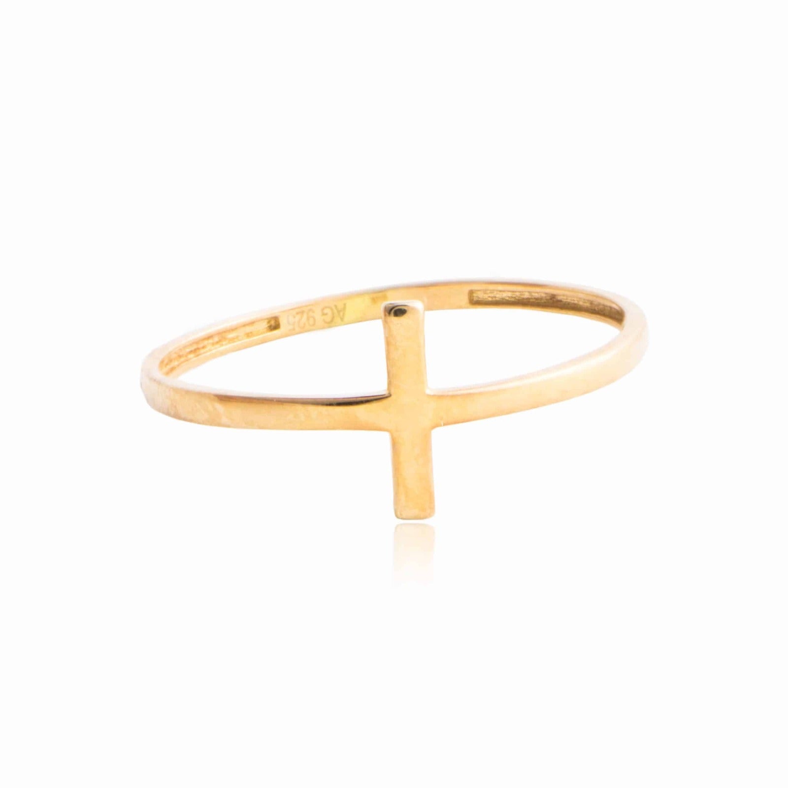 Anillo de Plata Cruz