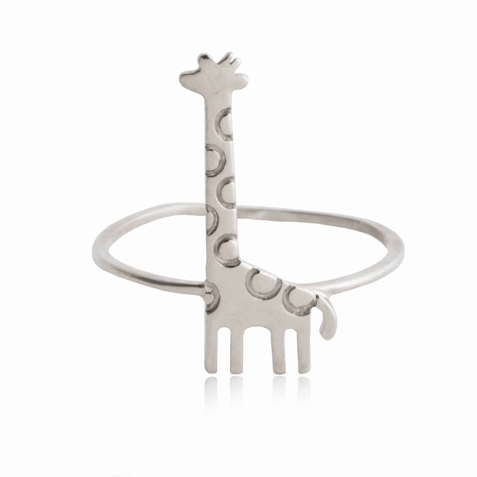 Anillo de Plata Giraffe