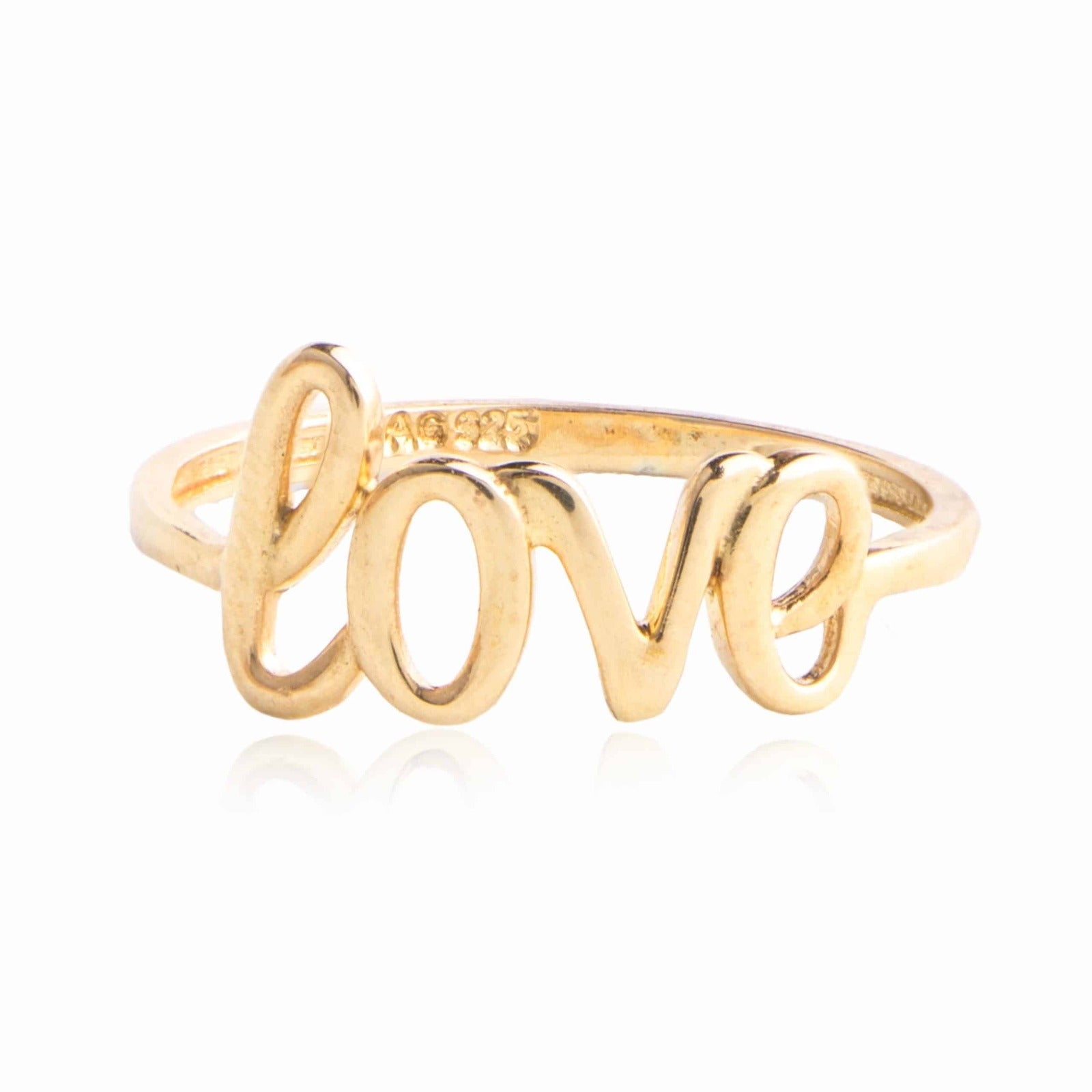 Anillo de Plata Love