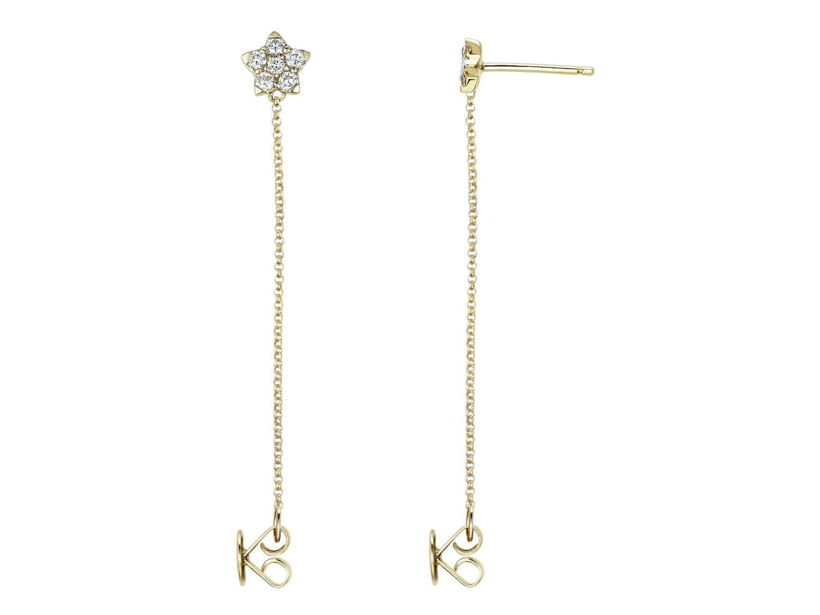 Pendientes de Oro con Diamantes Atum
