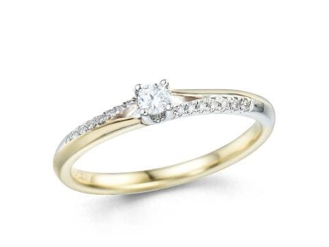 Anillo de Oro con Diamantes Dafneas