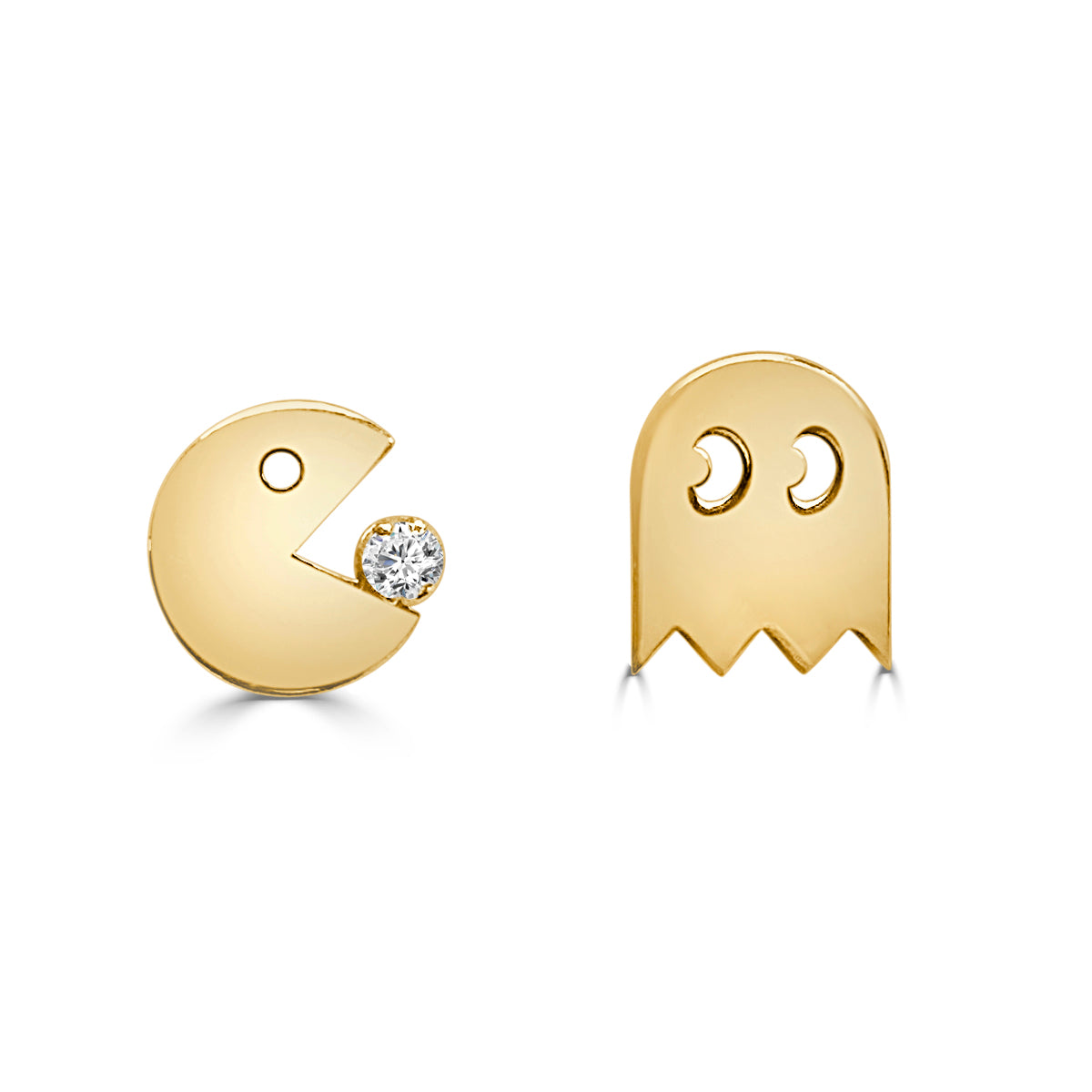 Pendientes de oro de primera ley Pacman