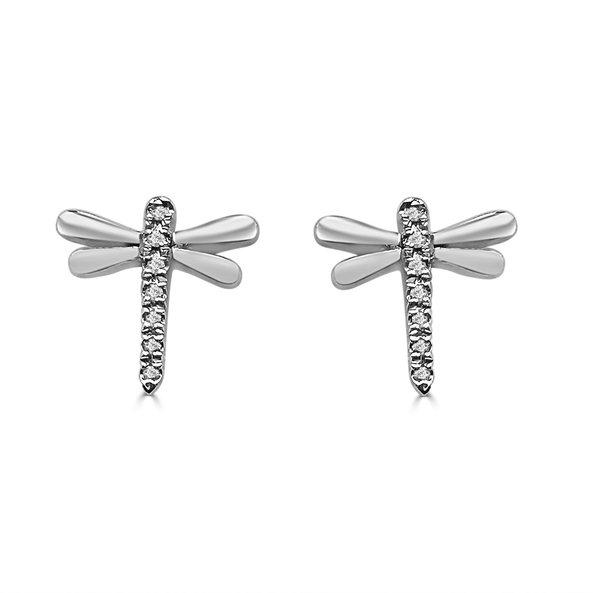 Pendientes de oro de primera ley con diamantes Alae