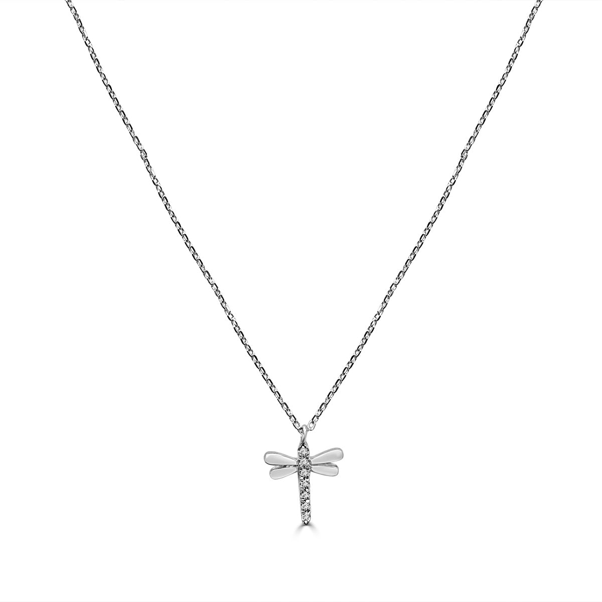 Collar de oro de primera ley con diamantes Alae