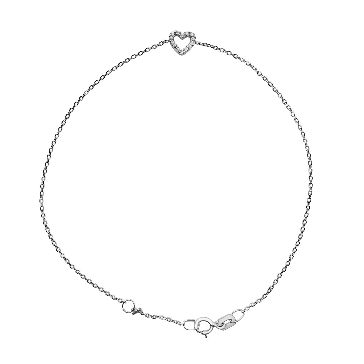Pulsera de oro de primera ley con diamantes Lovelle