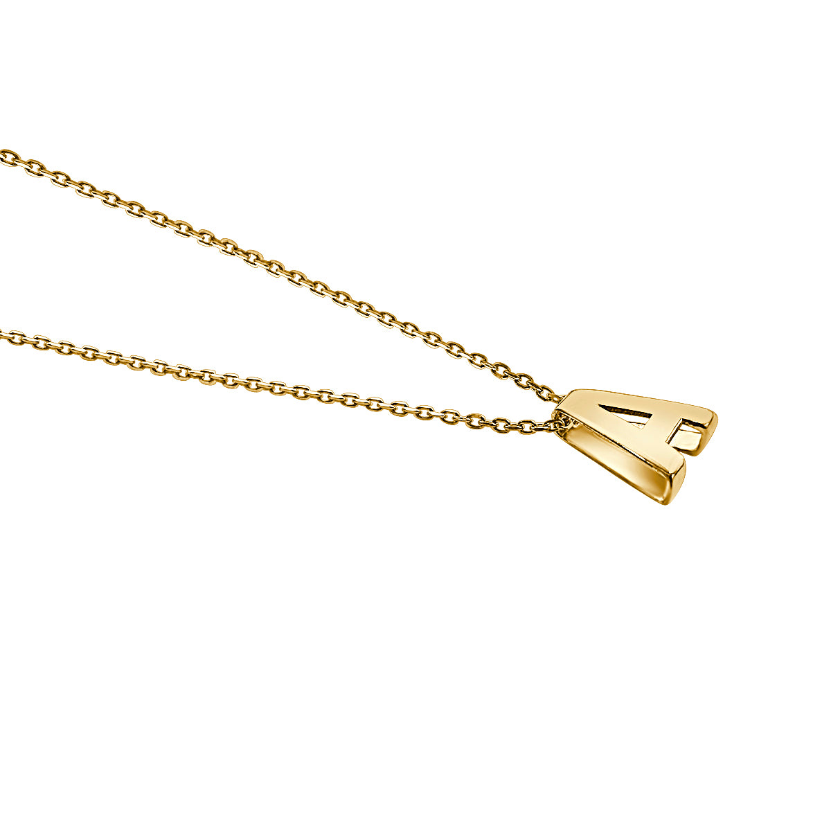 Colgante letra de oro 18K Inicialia. Cadena no incluida.