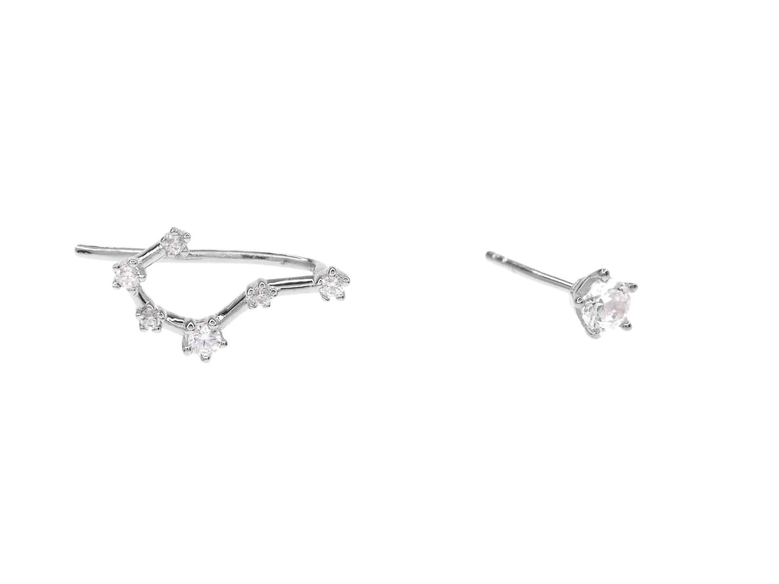 Pendientes de plata Cáncer