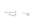 Pendientes de plata Acuario
