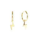 Pendientes de oro Rayo