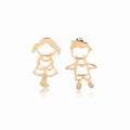 Pendientes de plata Enfants