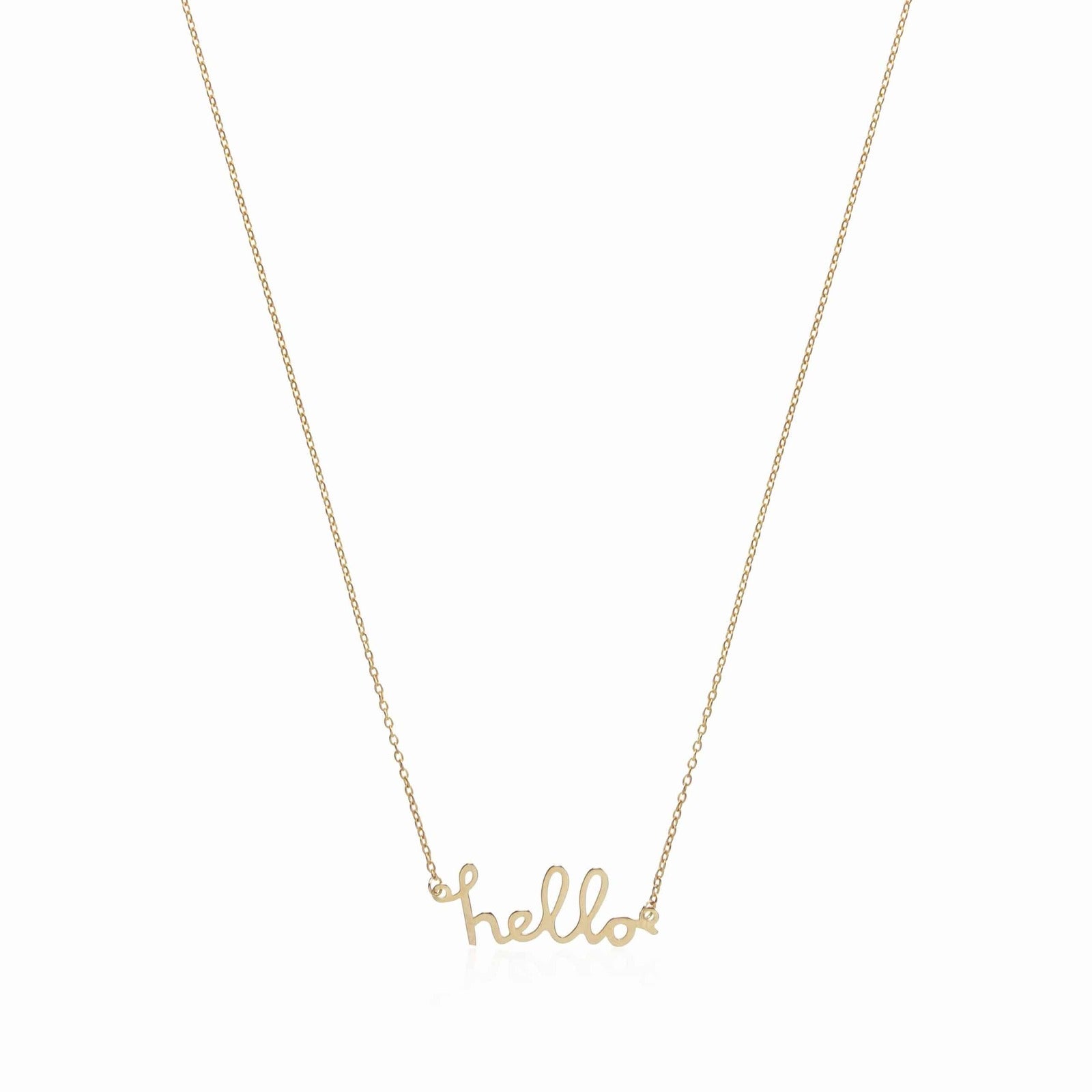 Collar de Plata Hello