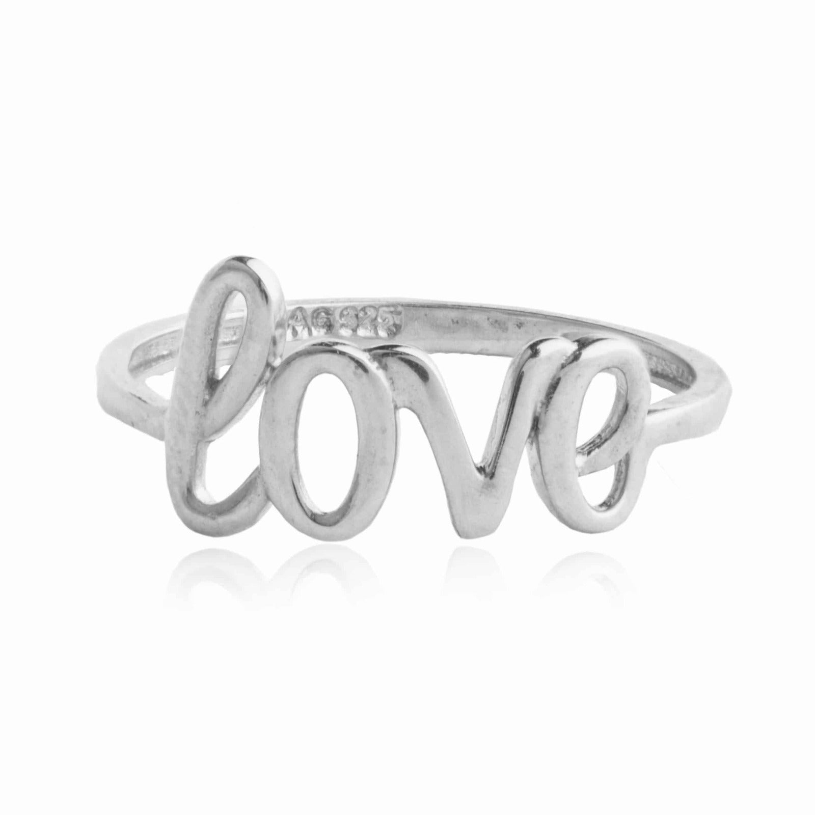 Anillo de Plata Love