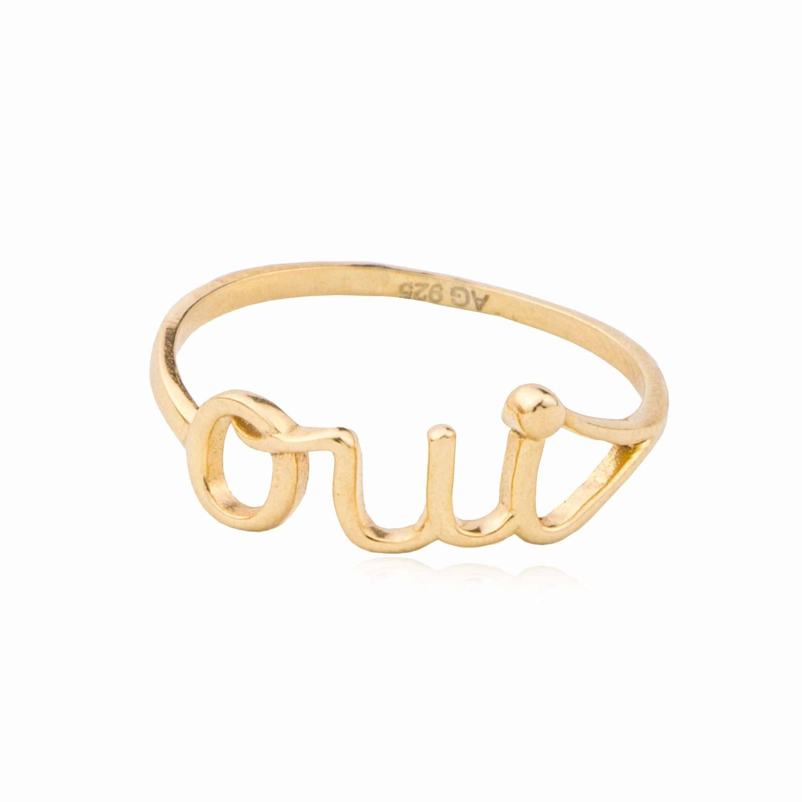 Anillo de Plata Oui