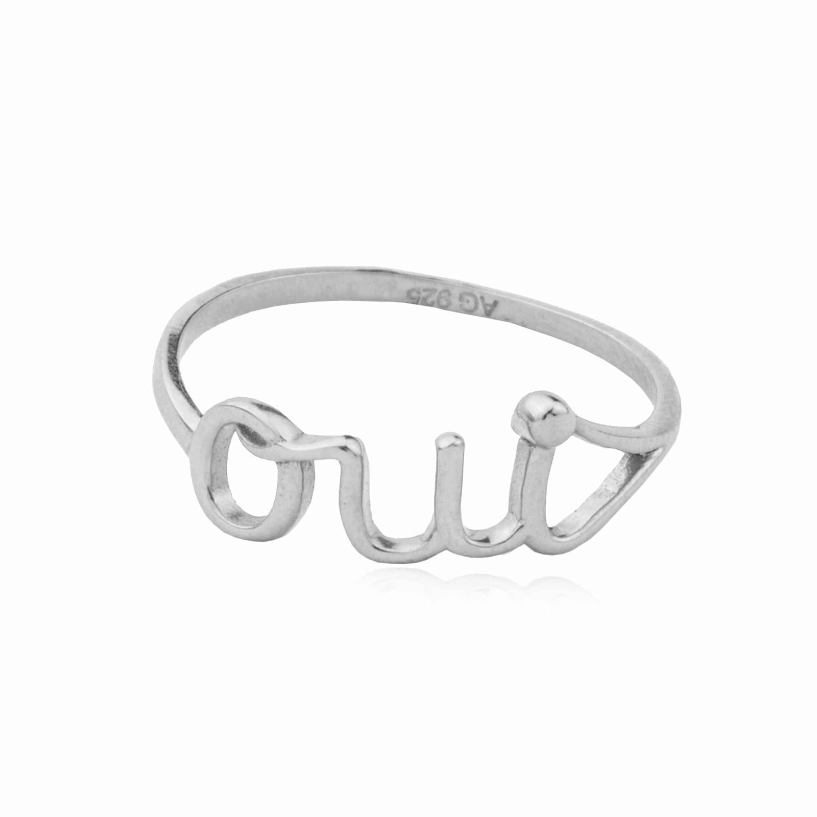 Anillo de Plata Oui