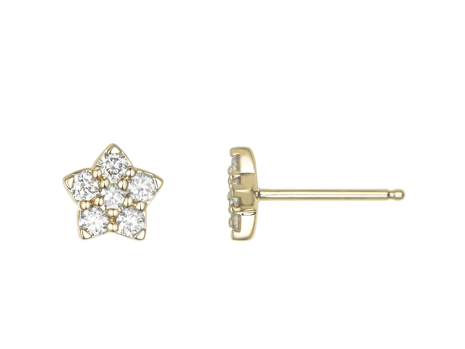 Pendientes de Oro con Diamantes Keb