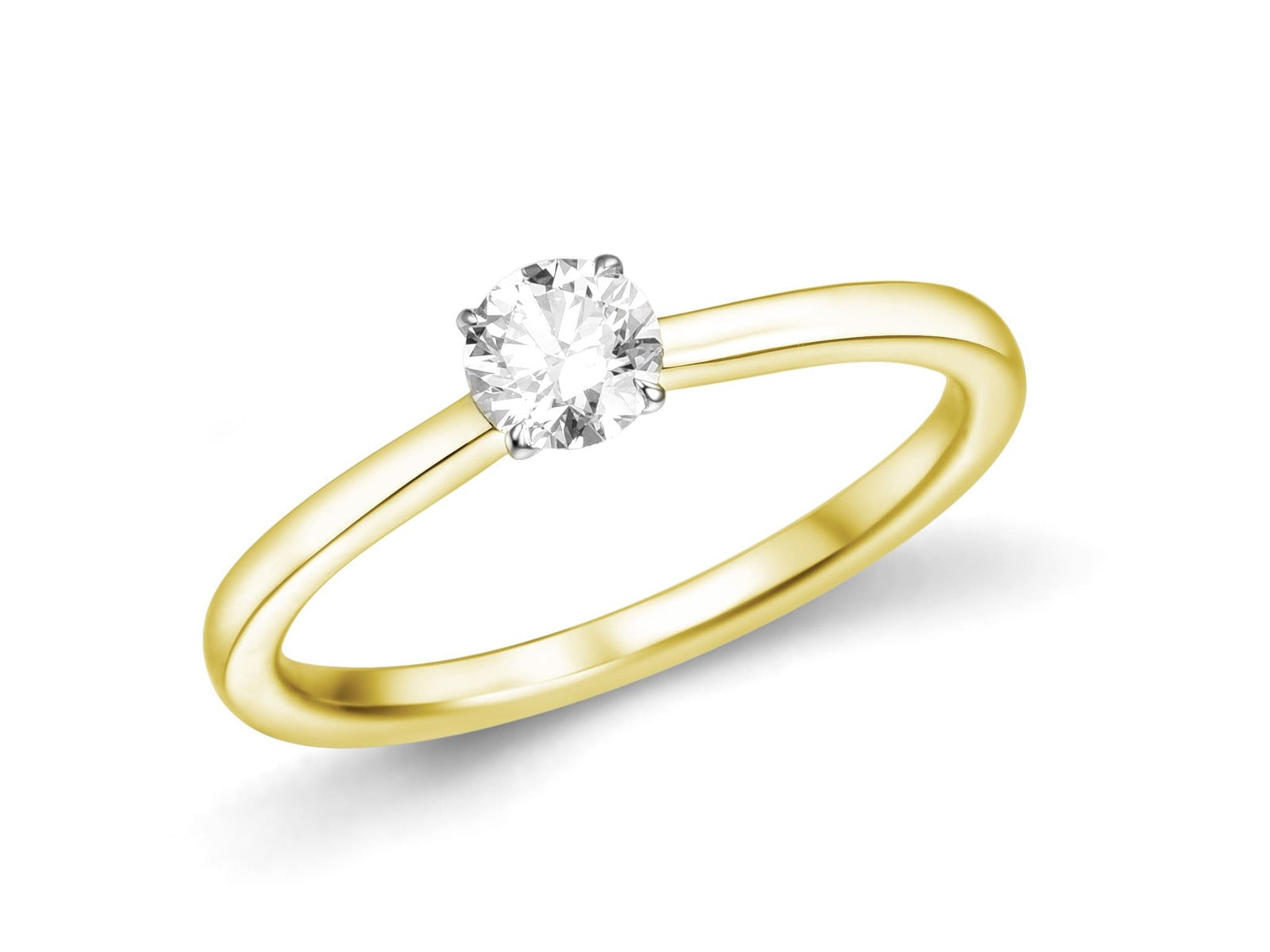 Anillo de Oro con Diamante Eubea