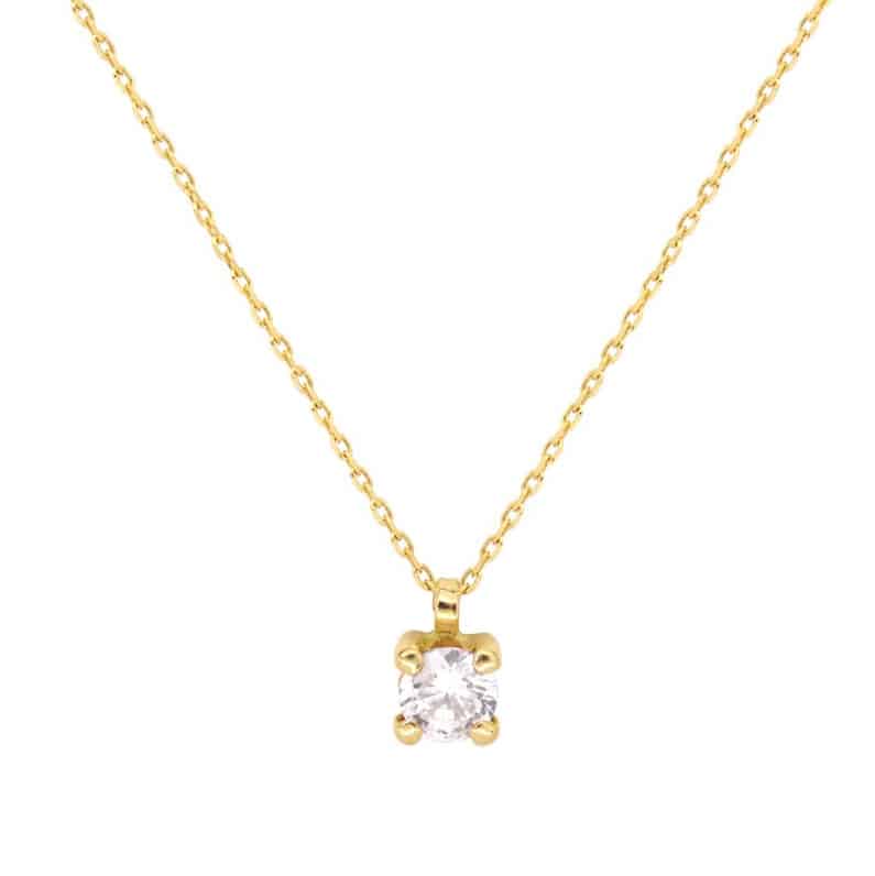 Collar de Oro y Circonita June