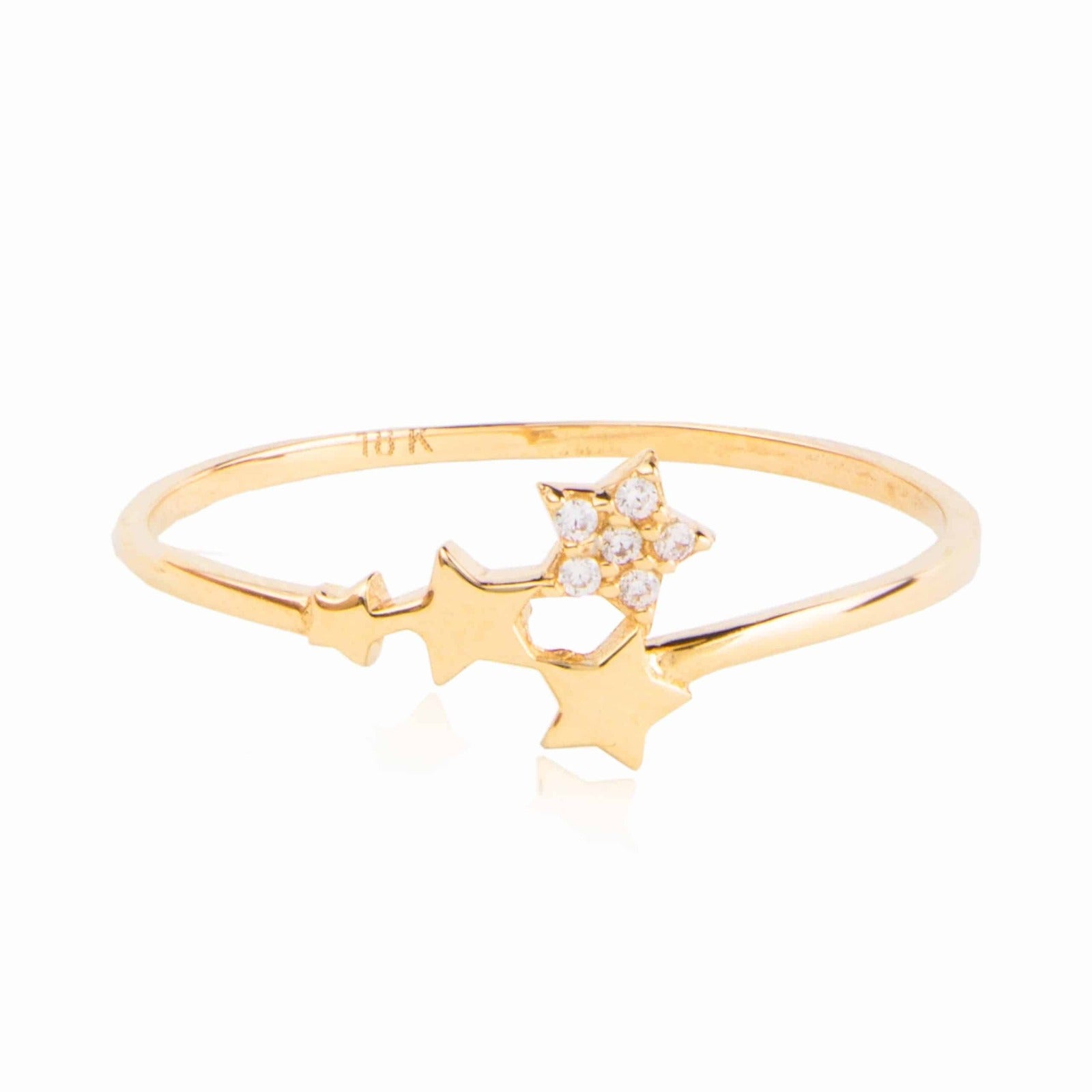 Anillo de Oro Starlight | Oro Rosa de Primera Ley
